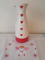 Karaf schenkkan water sap ranja Kerst hartjes aardewerk, Ophalen of Verzenden, Zo goed als nieuw