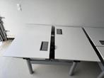 Gispen Duo Bureau - Handmatig Verstelbaar 120x80cm, Ophalen, In hoogte verstelbaar, Gebruikt