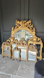Antieke spiegel, Ophalen of Verzenden, Rechthoekig, 50 tot 100 cm, Minder dan 100 cm