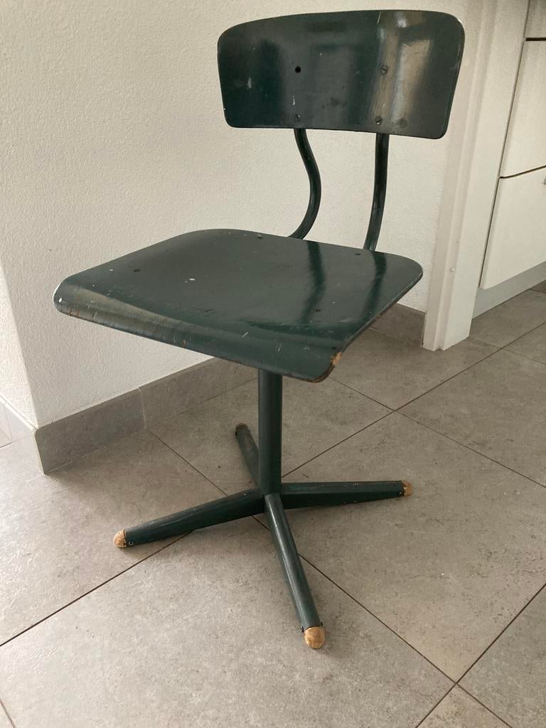 Vintage school stoeltje, Kinderen en Baby's, Kinderkamer | Tafels en Stoelen, Ophalen, Gebruikt, Stoel(en)