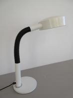Vintage grote Hala tafellamp wit metaal met flexibele arm, Ophalen of Verzenden, Zo goed als nieuw, Metaal, Minder dan 50 cm