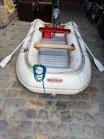 In prijs verlaagd! 5-6 persoons rubberboot met motor, Watersport en Boten, Aluminium, Gebruikt, Benzine, Minder dan 70 pk