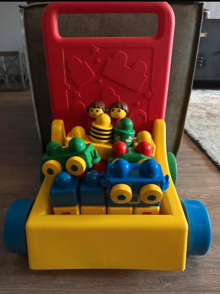 LEGO Loopwagen met Blokken, Kinderen en Baby's, Speelgoed | Duplo en Lego, Gebruikt, Lego, Losse stenen, Ophalen of Verzenden