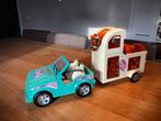 Barbie Auto met Trailer en Paard, Ophalen, Gebruikt