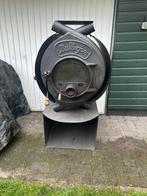 Bullerjan 02 14kw incl hitteschilden en onderstel, Huis en Inrichting, Kachels, Ophalen, Houtkachel, Zo goed als nieuw, Vrijstaand