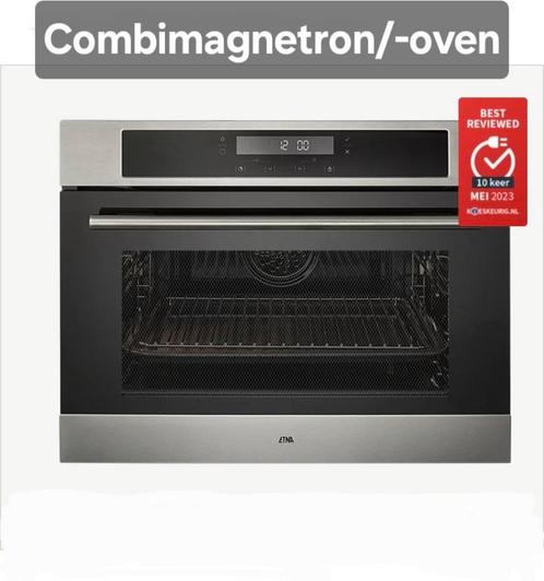 Inbouw combimagnetron Etna - 51L - CM851RVS - netjes+schoon!, Witgoed en Apparatuur, Ovens, Zo goed als nieuw, Inbouw, Oven, 45 tot 60 cm