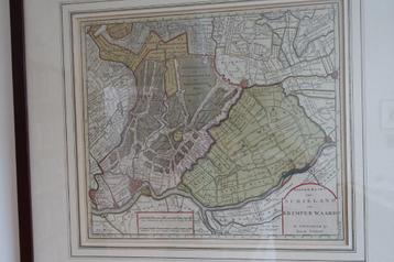 Kopergravure kaart van Schieland/Krimpenerwaard beschikbaar voor biedingen