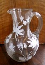 Fries draadglas kan met decoratie., Antiek en Kunst, Antiek | Glas en Kristal, Ophalen of Verzenden