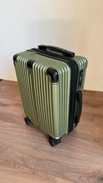 Handbagage koffer groen, Sieraden, Tassen en Uiterlijk, Koffers, Ophalen, 50 tot 60 cm, Hard kunststof, Slot