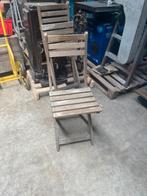 Twee houten inklapbare teak tuinstoelen, Ophalen, Zo goed als nieuw, Teakhout
