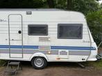 Hobby de Luxe 1997 met Voortent en Luifel, Caravans en Kamperen, Vast bed, 75 kg, Hobby, Treinzit