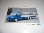 leaflet Ford transit autotransporter  1996, Ophalen of Verzenden, Zo goed als nieuw, Ford