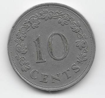 Malta 10 cents 1972  KM# 11 beschikbaar voor biedingen