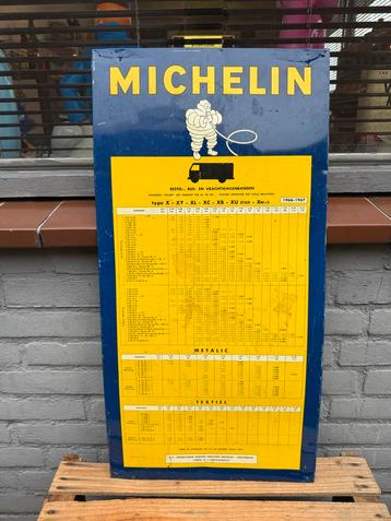 Vintage Michelin reclamebord 1966-1967 beschikbaar voor biedingen