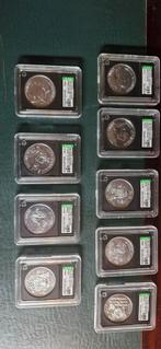 9 star wars potf Collector coins 1984 graded afa u85., Ophalen of Verzenden