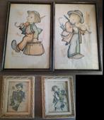 4 hummel schilderijtjes, Antiek en Kunst, Kunst | Schilderijen | Klassiek, Ophalen of Verzenden