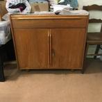 Pas-Toe kast 88Lx45dx83h 1957 geproduceerd Utrecht, Ophalen, Gebruikt, Glas, 50 tot 100 cm