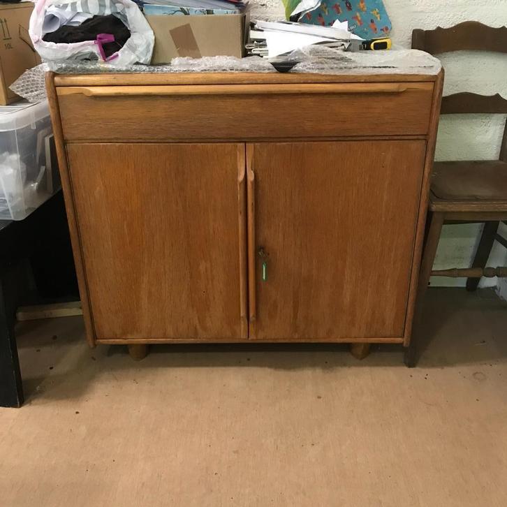 Pas-Toe kast 88Lx45dx83h 1957 geproduceerd Utrecht, Huis en Inrichting, Kasten | Buffetkasten, Gebruikt, Minder dan 100 cm, 50 tot 100 cm