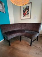 Halfronde bank / loungebank zo goed als nieuw, Huis en Inrichting, Ophalen, Gebruikt, Hoekbank, Driepersoons