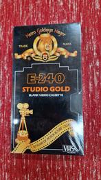 Nieuwe vintage vhs videoband E-240 studio gold, Alle leeftijden, Ophalen of Verzenden, Overige genres