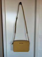 Michael Kors crossbody bag Saffiano leer geel met goud, Overige merken, Geel, Ophalen of Verzenden, Zo goed als nieuw