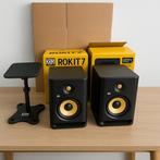 KRK Rokit 7 G4 Speakerset + Standaards – Zo goed als nieuw, Muziek en Instrumenten, Ophalen of Verzenden