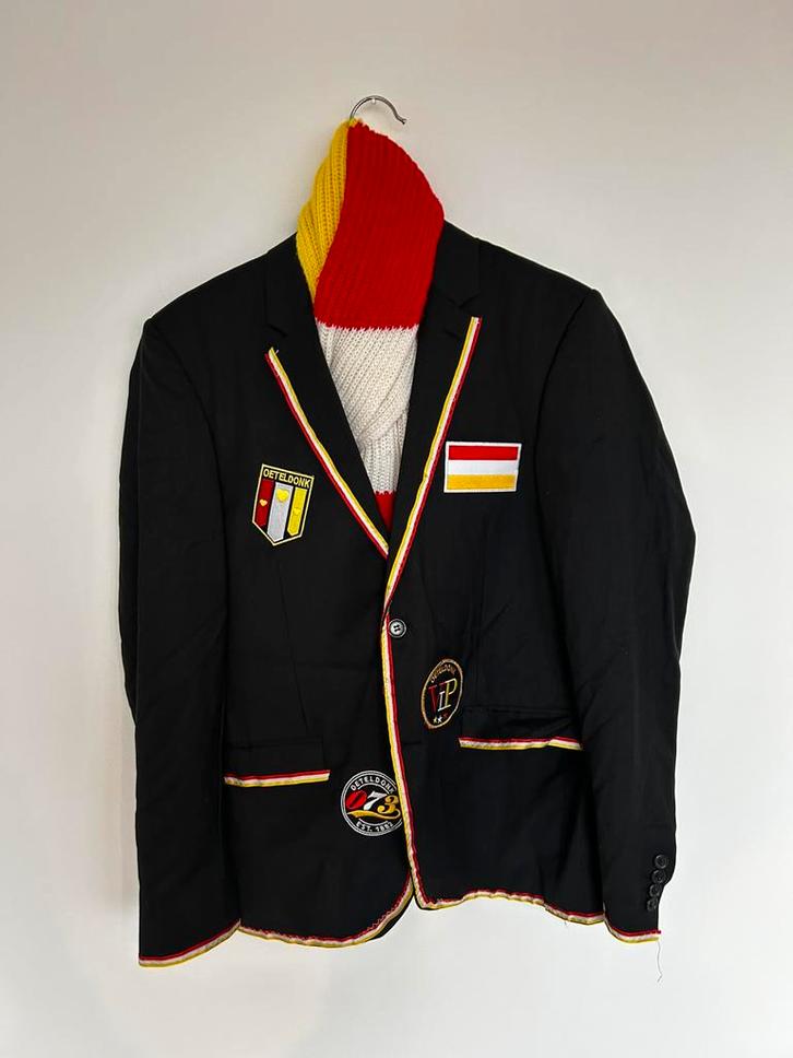 Oeteldonk jas M (48), Kleding | Heren, Carnavalskleding en Feestkleding, Zo goed als nieuw, Overige maten, Verzenden