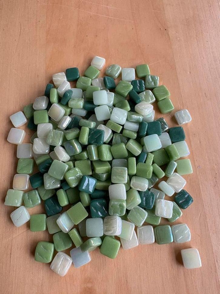 Mozaiek ottoman groen, Hobby en Vrije tijd, Knutselen, Nieuw, Materiaal, Ophalen of Verzenden