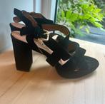 Hoge hakken sandalen (zwart suede) Linea Zèta maat 39, Ophalen of Verzenden, Zo goed als nieuw, Zwart
