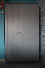 Woood Dennis kledingkast - licht grijs, Ophalen, Met deur(en), 100 tot 150 cm, Zo goed als nieuw