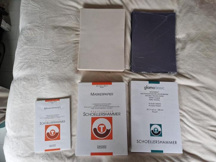 Marker papier, kalkpapier en sheets, Diversen, Papierwaren, Gebruikt, Ophalen of Verzenden
