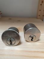 Cilindersloten met 5 sleutels voor opdekslot, Doe-het-zelf en Verbouw, Hang- en Sluitwerk, Ophalen of Verzenden, Rvs, Slot