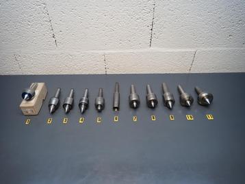 11x Meedraaiend center , Morse Conus 2 en 3 / MC2 , MC3 beschikbaar voor biedingen