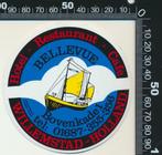 Sticker: Hotel Restaurant Cafe Bellevue - Willemstad, Verzamelen, Ophalen of Verzenden, Zo goed als nieuw, Bedrijf of Vereniging