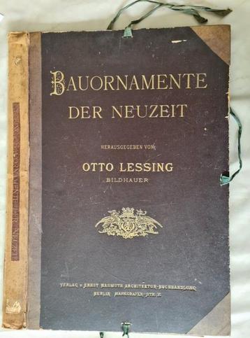 1884- Bouwornamenten- Bauornamente der Neuzeit von Lessing beschikbaar voor biedingen