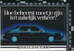 Sticker: Renault - 25 V6 Turbo, Ophalen of Verzenden, Zo goed als nieuw, Auto of Motor