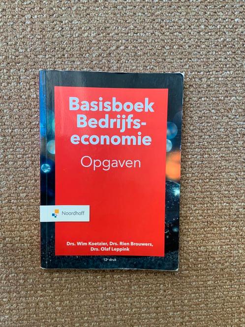 M.P. Brouwers Basisboek Bedrijfseconomie Opgaven, Boeken, Economie, Management en Marketing, Ophalen of Verzenden