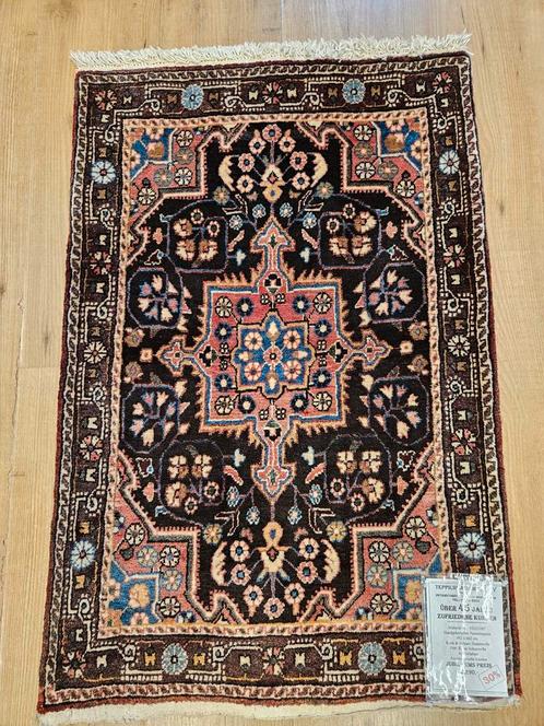 Vintage Handgeknoopt perzisch tapijt malayer 96x62, Huis en Inrichting, Stoffering | Tapijten en Kleden, Gebruikt, 50 tot 100 cm