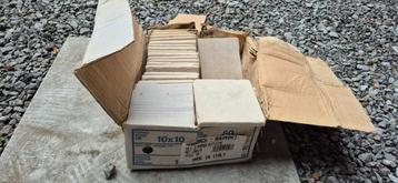 Wand- en vloertegel Botticino Marmer beige 10x10 cm beschikbaar voor biedingen