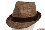 Trilby Hawkins rough look strohoed licht bruin 58 en 59 new, Nieuw, Hawkins, Ophalen of Verzenden, Hoed