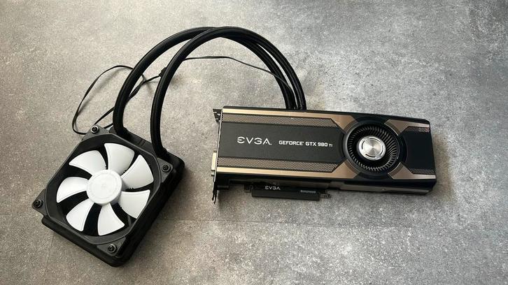 EVGA HYBRID GeForce GTX 980Ti 6GB Water/Liquid Cooled, Computers en Software, Videokaarten, Zo goed als nieuw, PCI-Express 3.0