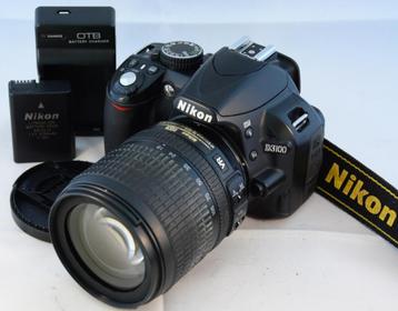 Nikon D3100 met 18-105mm VR kitlens in NETTE STAAT beschikbaar voor biedingen