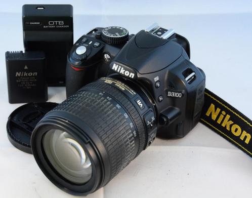 Nikon D3100 met 18-105mm VR kitlens in NETTE STAAT, Audio, Tv en Foto, Fotocamera's Digitaal, Gebruikt, Spiegelreflex, Nikon, 4 t/m 7 keer