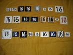 oud emaille huisnummer 16 ook 17 18 19 20 21 22 23 24 25 26, Antiek en Kunst, Antiek | Emaille, Ophalen of Verzenden