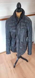 Heren Lederen Jas, Kleding | Heren, Jassen | Winter, Ophalen, Maat 52/54 (L), Onbekend, Blauw