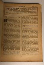 DE CAMERA 1908/1909 fotografisch tijdschrift, Ophalen of Verzenden, Voor 1940, Overige typen