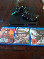 PS4 Slim 500GB + Games, Spelcomputers en Games, Spelcomputers | Sony PlayStation 4, Ophalen of Verzenden, Met 1 controller, Slim
