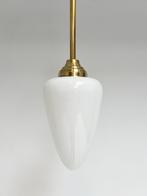 Opaline plafondlamp in de vorm van een druppel, 1970’s, Huis en Inrichting, Gebruikt, Vintage, Ophalen of Verzenden, X