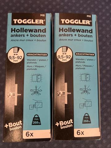 Hollewand ankers + schroeven - Nieuw in doos beschikbaar voor biedingen