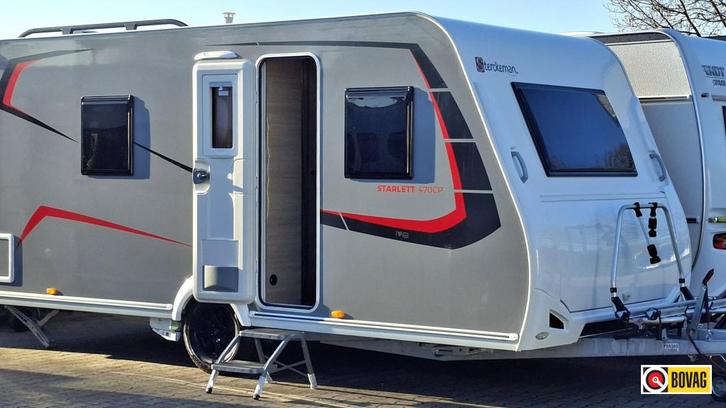 Sterckeman Starlett Graphite 470 CP Voortent,Mover.FD.vloerv, Caravans en Kamperen, Caravans, Bedrijf, tot en met 4, 1000 - 1250 kg
